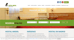 Desktop Screenshot of hostalaresol.com